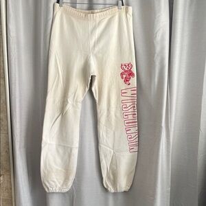 Vintage Wisconsin Sweatpants with Red Logo
